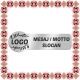 Martisor Personalizat Brosa Ecuson Inox Argintiu Logo Mesaj Slogan