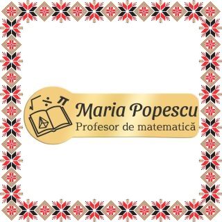 Martisor Personalizat Brosa Ecuson Inox Placat Aur 18K Profesor Matematica Nume