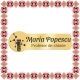 Martisor Personalizat Brosa Ecuson Inox Placat Aur 18K Profesor Chimie Nume