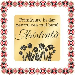 Martisor Brosa Inox Placat Aur 18K Romb Primavara In Dar Asistenta