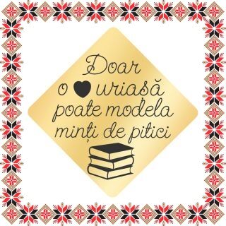 Martisor Brosa Inox Placat Aur 18K Romb Inima Uriasa Carti