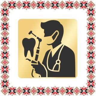 Martisor Brosa Inox Placat Aur 18K Romb Barbati Doctor Stomatolog