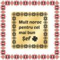 Martisor Brosa Inox Placat Aur 18K Romb Barbati Noroc Sef