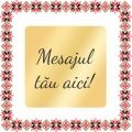 Martisor Personalizat Brosa Inox Placat Aur 18K Romb Mesajul Tau
