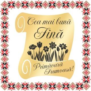 Martisor Brosa Inox Placat Aur 18K Scrisoare Diploma Dedicatie Fina