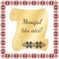 Martisor Personalizat Brosa Inox Placat Aur 18K Scrisoare Traditie Mesaj