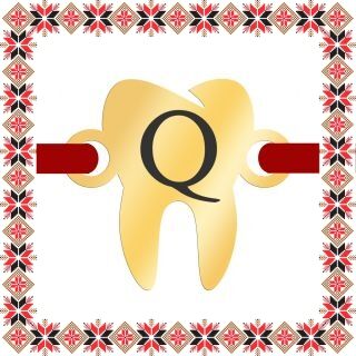 Martisor Bratara Inox Placat Aur 18K Dintisor Stomatolog Initiala Q