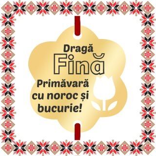 Martisor Bratara Inox Placat Aur 18K Floare Lalea Draga Fina