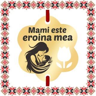 Martisor Bratara Inox Placat Aur 18K Floare Lalea Mami Eroina