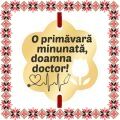 Martisor Bratara Inox Placat Aur 18K Floare Lalea Urare Doctor