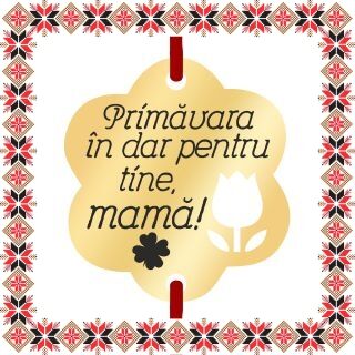 Martisor Bratara Inox Placat Aur 18K Floare Lalea Urare Mama