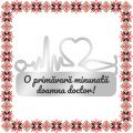 Martisor Brosa Ecuson Medical Inox Argintiu Stetoscop Urare Doctor