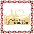 Martisor Brosa Inox Stetoscop Trust me Doctor