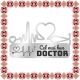 Martisor Brosa Ecuson Medical Inox Argintiu Stetoscop Cel mai bun Doctor