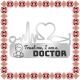Martisor Brosa Ecuson Medical Inox Argintiu Stetoscop Trust me Doctor