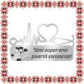 Martisor Brosa Ecuson Medical Inox Argintiu Stetoscop Doctorita Supererou