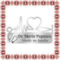 Martisor Personalizat Brosa Ecuson Medical Inox Argintiu Stetoscop Medic de Familie