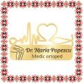Martisor Personalizat Brosa Ecuson Medical Inox Placat Aur 18K Stetoscop Doctor Ortoped
