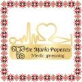 Martisor Personalizat Brosa Ecuson Medical Inox Placat Aur 18K Stetoscop Doctor Obstetrica Ginecologie