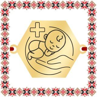 Martisor Bratara Inox Placat Aur 18K Hexagon Medic Pediatru