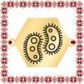 Martisor Bratara Inox Placat Aur 18K Hexagon Medic Boli Infectioase