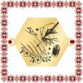 Martisor Bratara Inox Placat Aur 18K Hexagon Nail Artist