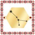 Martisor Bratara Inox Placat Aur 18K Hexagon Constelatie Zodia Rac