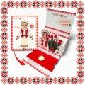 Martisor Bratara Inox Placat Aur 18K Hexagon Fluture si Luna