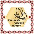 Martisor Bratara Inox Placat Aur 18K Hexagon Fluture Zambeste Viseaza Iubeste