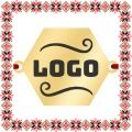 Martisor Personalizat Bratara Inox Placat Aur 18K Hexagon Logo Companie