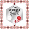 Martisor Bratara Inox Argintiu Hexagon Trandafiri Dedicatie Sefa