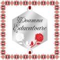 Martisor Bratara Inox Argintiu Hexagon Trandafiri Doamna Educatoare