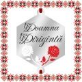 Martisor Bratara Inox Argintiu Hexagon Trandafiri Doamna Diriginta