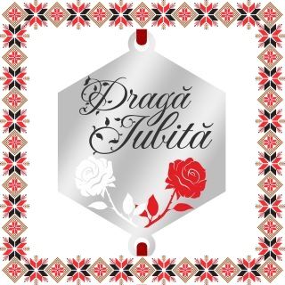 Martisor Bratara Inox Argintiu Hexagon Trandafiri Draga Iubita