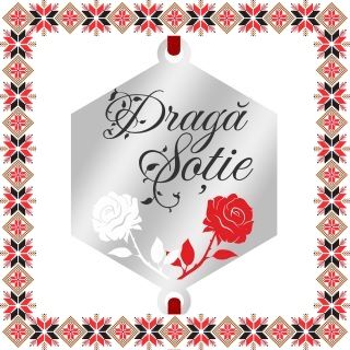 Martisor Bratara Inox Argintiu Hexagon Trandafiri Draga Sotie