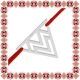 Martisor Bratara Argint 925 Placat cu Rodiu Alb Triunghi
