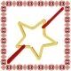 Martisor Bratara Argint 925 Placat Aur 24K Contur Stea