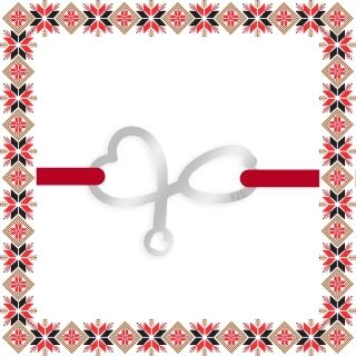 Martisor Bratara Argint Placat Rodiu Alb Stetoscop Doctor