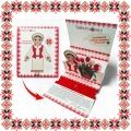 Martisor Bratara Argint Placat Rodiu Alb Contur Inima Mica