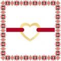 Martisor Bratara Argint Placat Aur 24K Contur Inima Mica