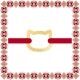 Martisor Bratara Argint Placat Aur 24K Contur Pisica Mica