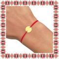 Martisor Bratara Argint 925 Placat Aur 24K Banut Picior Bebelus