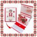 Martisor Bratara Argint 925 Placat Rodiu Alb Inimioara Trifoi