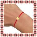 Martisor Bratara Argint 925 Placat Aur 24K Banut Sac cu Bani