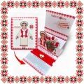 Martisor Bratara Argint 925 Placat Aur 24K Inima Piciorus Bebe