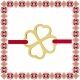 Martisor Bratara Aur 585 14K Contur Trifoi Norocos