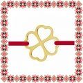 Martisor Bratara Aur 585 14K Contur Trifoi Norocos