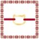Martisor Bratara Aur 333 8K Contur Pisica Mica