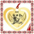 Martisor Semn de Carte Inox Inima Aurie Costi Ingerasul Salvam Suflete Kola Kariola