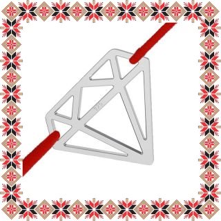 Martisor Bratara Argint 925 Placat Rodiu Alb Diamant Origami